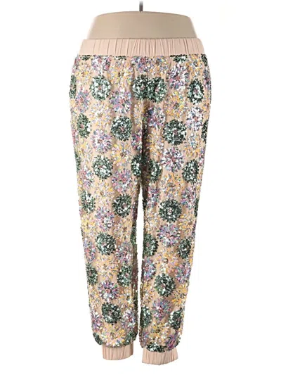 Pre-owned Eva Franco Casual Pants In Gold