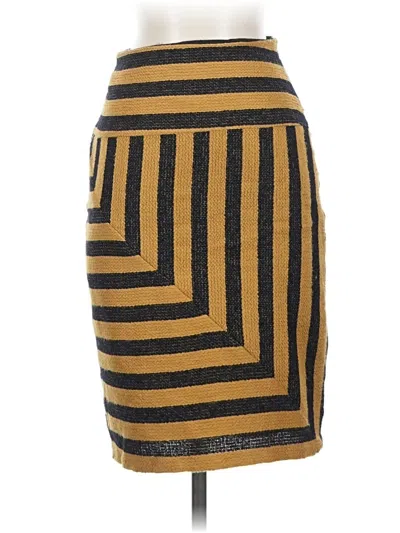 Pre-owned Eva Franco Casual Skirt In Gold