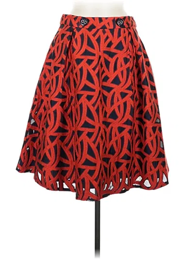 Pre-owned Eva Franco Casual Skirt In Red