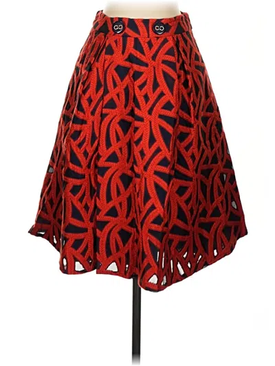 Pre-owned Eva Franco Casual Skirt In Red