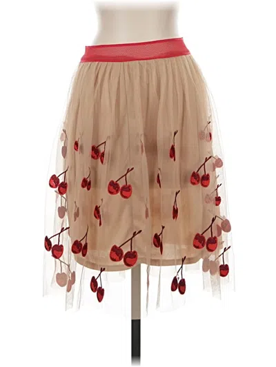 Pre-owned Eva Franco Casual Skirt In Tan