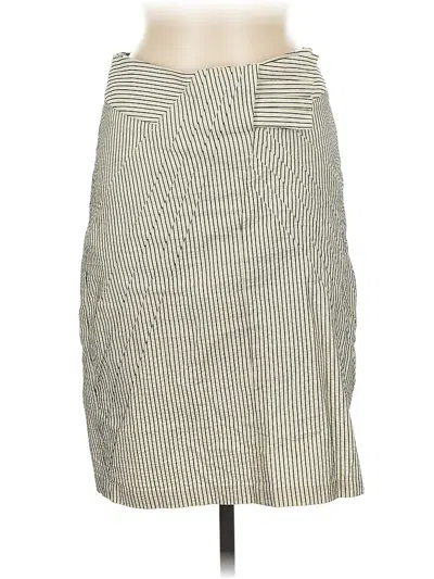 Pre-owned Eva Franco Casual Skirt In White