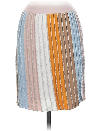 Pre-owned Eva Franco Casual Skirt In White