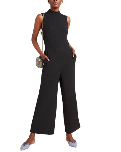 Eva Franco Charley Mock Neck Jumpsuit In Black