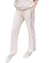 Eva Franco Stripe Chia Jogger Pants In White