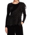 Eva Franco Cleopatra Top In Raven's Nest In Black