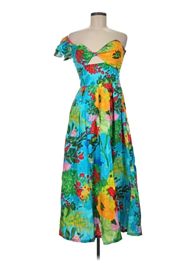 Pre-owned Eva Franco Cocktail Dress In Blue