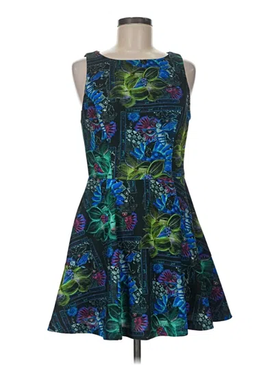 Pre-owned Eva Franco Cocktail Dress In Blue