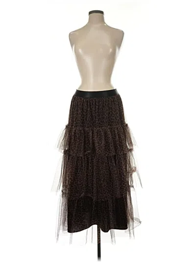 Pre-owned Eva Franco Cocktail Dress In Brown