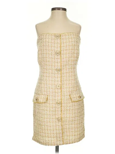 Pre-owned Eva Franco Cocktail Dress In Gold