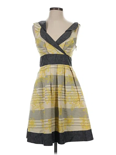 Pre-owned Eva Franco Cocktail Dress In Gray