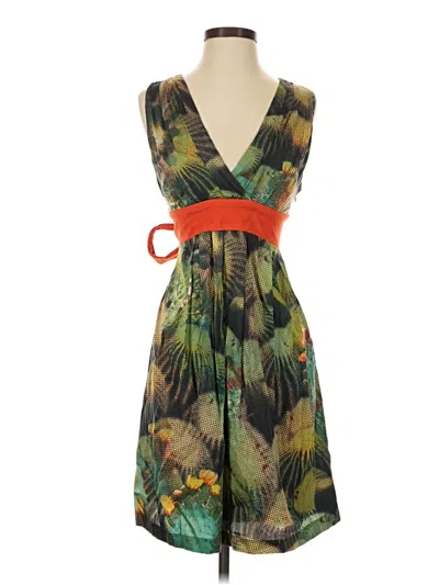 Pre-owned Eva Franco Cocktail Dress In Green