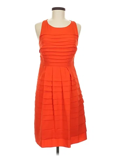 Pre-owned Eva Franco Cocktail Dress In Orange