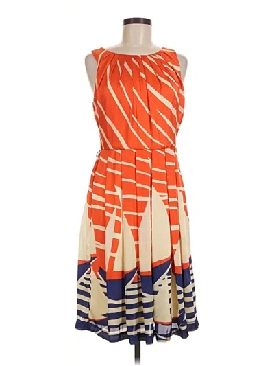 Pre-owned Eva Franco Cocktail Dress In Orange