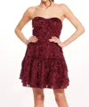 Eva Franco Cossette Dress In Burgundy