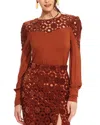 Eva Franco Cuvee Blouse In Sumatra Lace