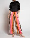 Eva Franco Cypress Pant In Tulum Stripe In Multi