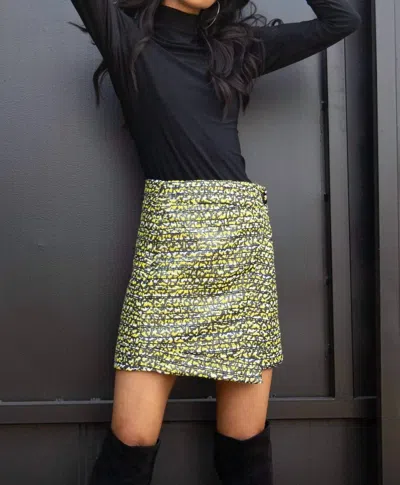 Eva Franco Dally Mini Skirt In Yellow Mellow
