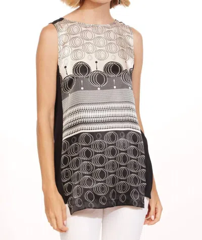 Eva Franco Dean Tunic Tank In Bogata Dot In Black