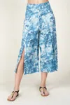 Eva Franco Duval Linen Pants In Blue Lagoon