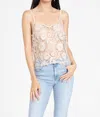 Eva Franco Floral Applique Camisole In Bloomsfield In Multi