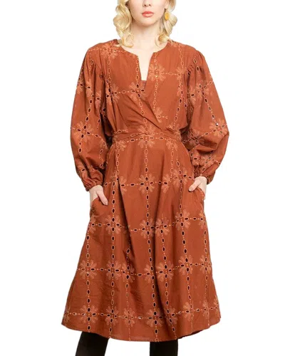 Eva Franco Florence Midi Dress In Multi