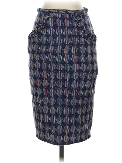 Pre-owned Eva Franco Formal Skirt In Blue