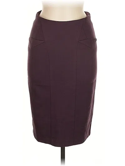 Pre-owned Eva Franco Formal Skirt In Burgundy