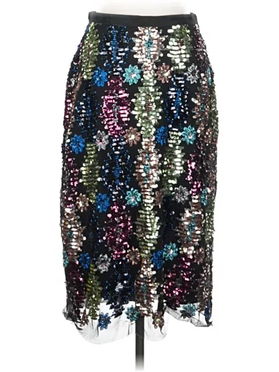 Pre-owned Eva Franco Formal Skirt In Silver