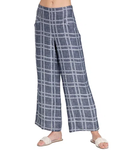 Eva Franco Hepburn Linen Pant In Multi