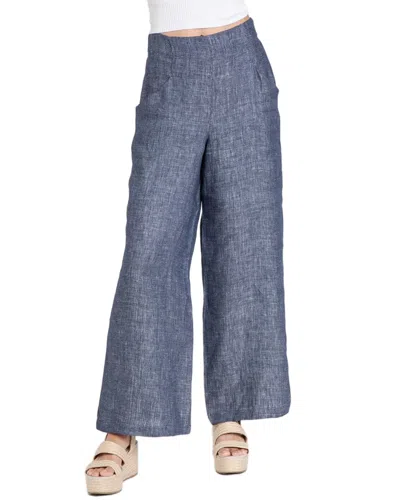 Eva Franco Hepburn Linen Pant In Multi