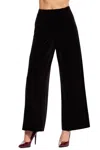 Eva Franco Hepburn Pant In Black Velvet In Black