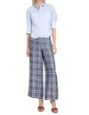 Eva Franco Hepburn Linen Pant In Multi
