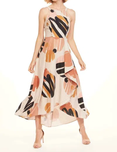 Eva Franco Jennie Dress In Terracotta Dot In Multi