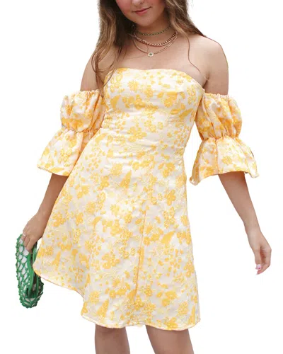 Eva Franco Laia Mini Dress In Yellow