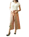 Eva Franco Lucas Pants In Creamsicle Stripe Orange In Multi