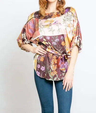 Eva Franco Magda Blouse In Botanical Bloom In Multi