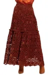 Eva Franco Melville Skirt In Red