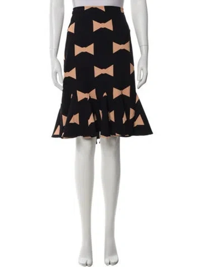 Pre-owned Eva Franco Printed Knee-length Skirt In Multi