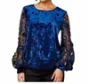 EVA FRANCO RIOS TOP IN NAVY BLOOM