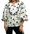 Eva Franco Roxy Blouse In Black Forest In Multi
