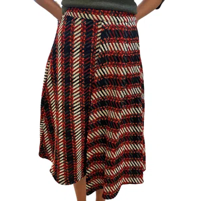 Eva Franco Ruby Stripe Skirt In Multi In Brown