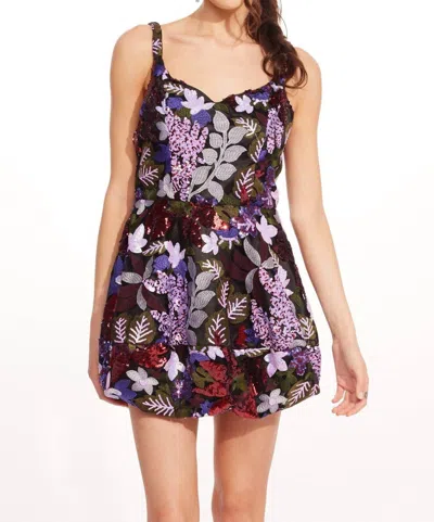 Eva Franco Serena Mini Dress In Tempest Bloom In Multi