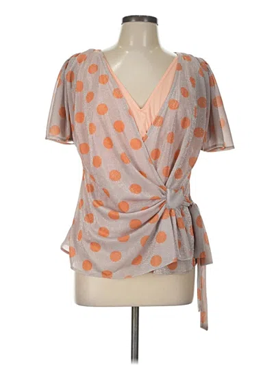 Pre-owned Eva Franco Short Sleeve T-shirt In Orange