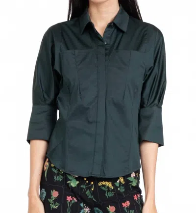 Eva Franco Sibella Shirt In Dark Green In Blue