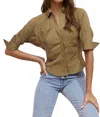 Eva Franco Sibella Shirt In Moss In Green