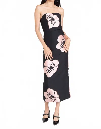 Eva Franco Skylan Midi Dress In Ikebana In Multi