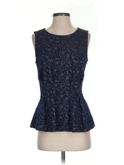 Pre-owned Eva Franco Sleeveless Blouse In Blue