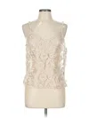 Eva Franco Sleeveless Top Ivory Halter Neckline Tops In Neutral