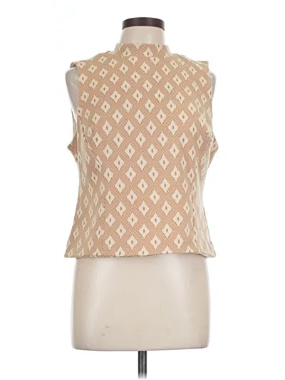 Pre-owned Eva Franco Sleeveless T-shirt In Tan